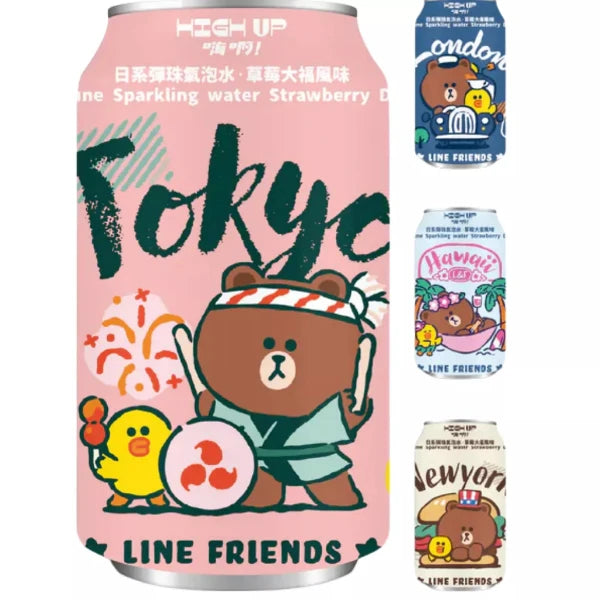 HIGHUP LINE Friends Strawberry Mochi  330ml