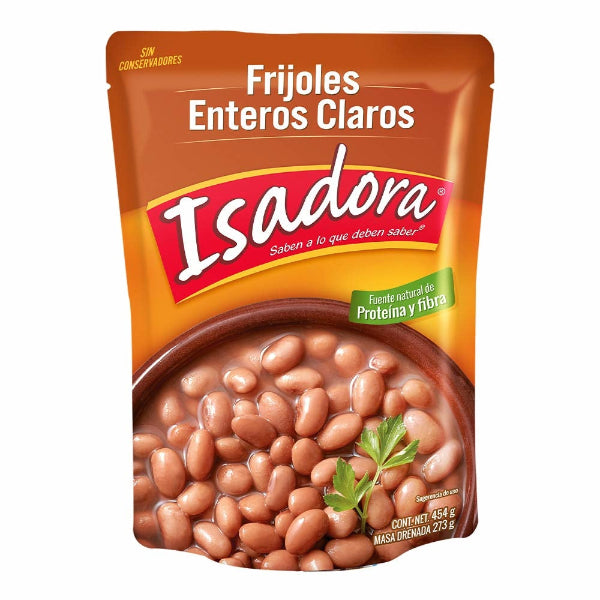Isadora Frijoles Enteros Claros Pouch 454 Gr