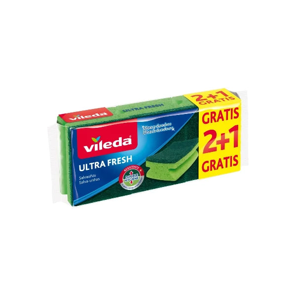 Vileda Ultra Fresh súrolószivacs 2+1