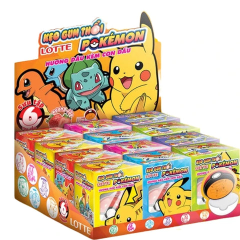 LOTTE Pokémon Epres Gumi Játékkal (Bélyegzővel) 3.2 gr