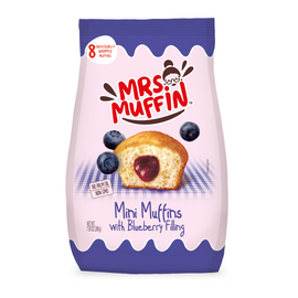 Mrs. Muffin Mini Muffins With Blueberry Jam 200 Gr