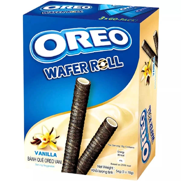 OREO vaníliás-csokis ostyatekercs  54g