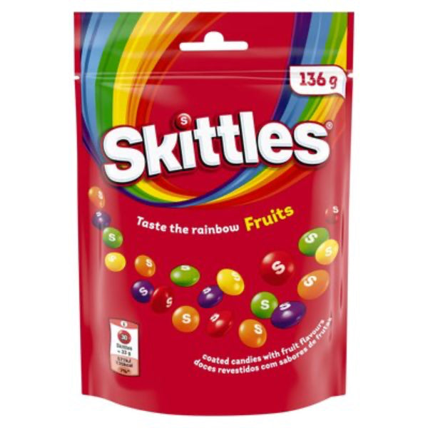 Skittles Fruits rainbow 136 g-os