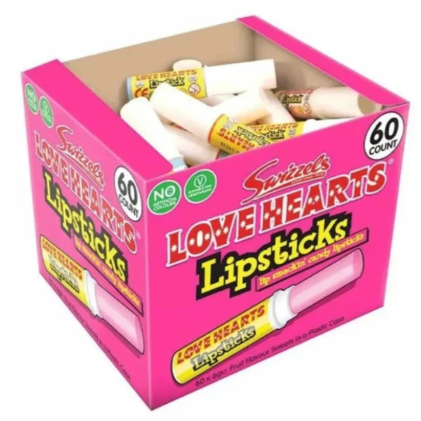 Love Hearts Candy Lipsticks Szív alakú cukorka rúzsok