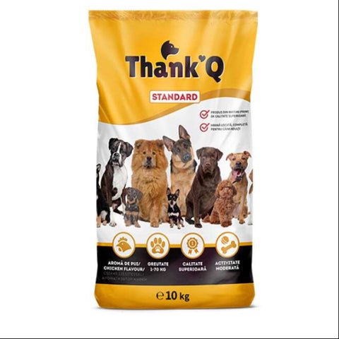 Thank'Q Standard csirkés száraz kutyatáp 10 kg