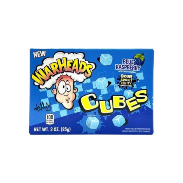 Warheads Cubes Sour Fruity Blue Raspberry 85 gr  Akciós