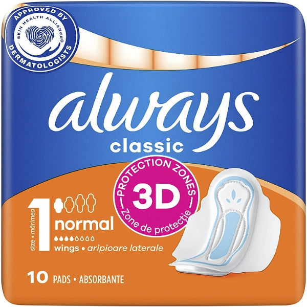 always szárnyas   tisztasági betét classic normal 10 db-os