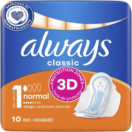 always szárnyas   tisztasági betét classic normal 10 db-os